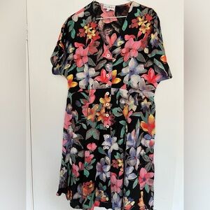 Floral Button-Up Dress